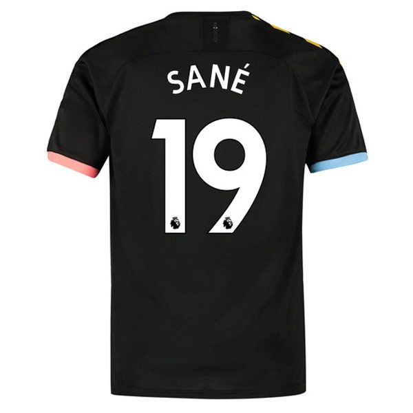 Camiseta Manchester City NO.19 Sane Segunda equipación 2019-2020 Negro